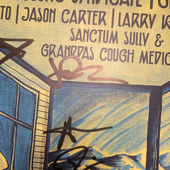 Signed Leftover Salmon Poster - Picture 7 of 8